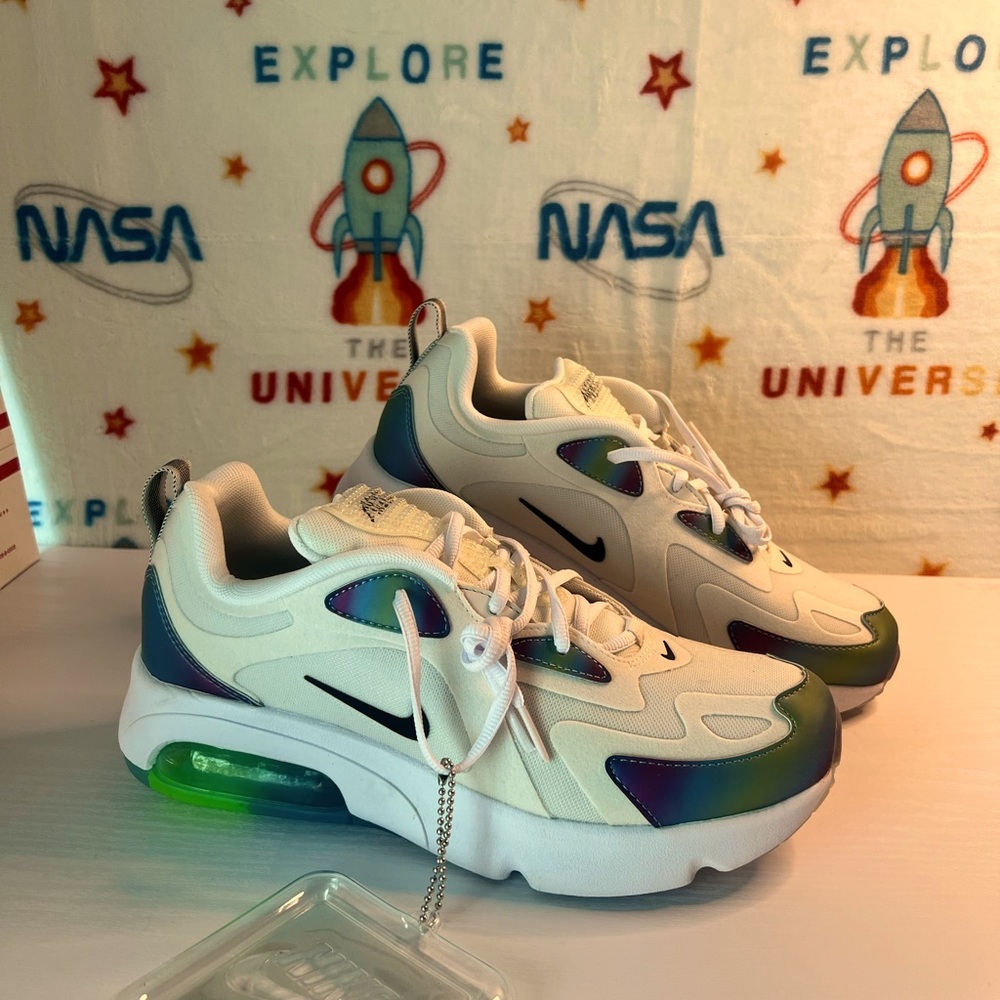 NIKE AIR MAX 200 20 GS SUMMIT WHITE - Picture 3 of 11